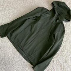 UNIQLO ナイロンブルゾン ダークグリーン XS フード付き パーカー