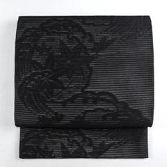 美品 幾何学模様 黒色 金糸 全通 正絹 薄物 夏用 絽 紗 袋帯 79 2025年最新】夏帯 黒の人気アイテム - メルカリ