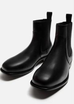 ⭐️未使用級⭐️ ZARA　サイドゴアブーツ　チェルシーブーツ　ブラック　レザー m98958656589_1.jpg?1731577179