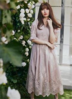 ワンピース herlipto Backlace Midi Shirt Dress m24383630794_1.jpg?1648811290