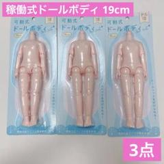 ドル活 可動式ドールボディ 19cm 3点 ねんどろいど セリア セリアドールのサムネイル