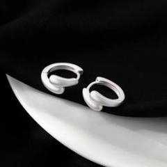 マットラウンドフィットピアス（シルバー）綺麗め 上品 シンプル No263