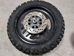 ★エイプ50純正中古ホイール　バリ山DURO 100/90-12タイヤ付★ horidashi_4506