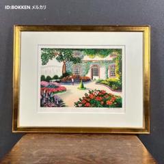 内田新哉 リトグラフ　「ブライトリバー駅」装額　サイン入り　192/400 内田新哉 リトグラフ 「ブライトリバー駅」装額 サイン入り 192/400