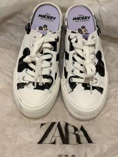 ZARA kids ディズニーミッキーマウス　スニーカー　スリッポン　子供靴ザラ