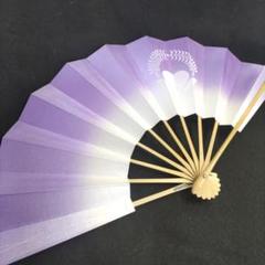 舞扇 (42) 未使用 美品 若柳流白紋入 約29cm 舞台 稽古 日舞