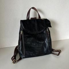 美品　鎌倉高野　クロコ　パテント　エナメル　レザー　リュック　バックパック　紺 2025年最新】鎌倉高野 リュックの人気アイテム - メルカリ