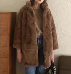 AMAILアマイル フェイクファー ショートコート フリーサイズ エコファー AMAILアマイル フェイクファー ショートコート フリーサイズ