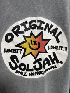シングルステッチ✨ 90s SOLJAH ソルジャー ビッグロゴプリント 霜降り