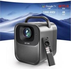 etoe Google TV プロジェクター本体 楽天市場】【期間限定9,000円クーポン!】ETOE プロジェクター