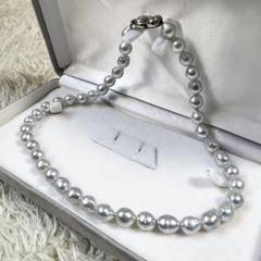 本真珠 マルハ パールネックレス バロック 7.5〜8.6mm 41cm