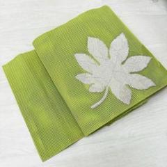 夏帯 名古屋帯 絽綴れ 長尺 流水に花模様 八寸 正絹 着物 RO