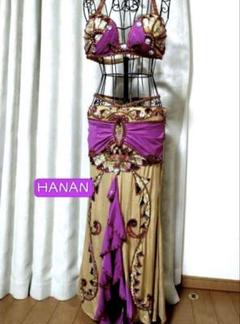 ベリーダンス　HANAN　ハナ―ン　オリエンタル　衣装　ゴールド　コスチュームのサムネイル