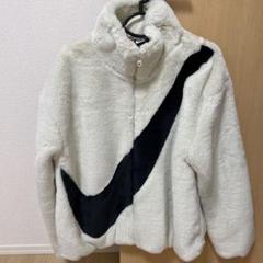 NIKE フェイクファーコート　XS ブルー Women's Nike Faux Fur Cropped Full Zip Hoodie Black Jacket