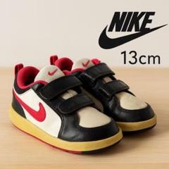 NIKE キッズスニーカー 13cmブラック×レッド