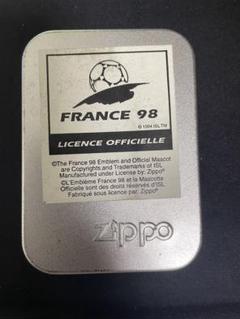 美品 サッカーFRANCE98 ジッポー　オフィシャルライセンス　記念 ZIPPO ジッポ ライター 1998年製 フランスワールドカップ98