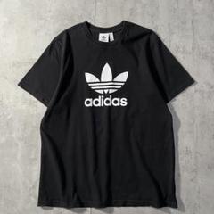 古着 adidas 半袖Tシャツ トレフォイル ビッグロゴ L 黒