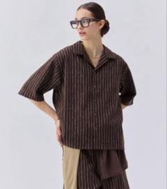 soerte（ソエルテ）シアーオープンカラーチェックシャツ soerte（ソエルテ）の「sheer open collar checked shirt/シアー