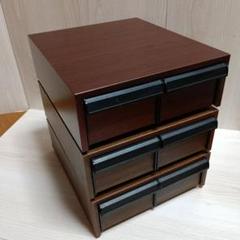 カセットテープ収納ケース 木製 30本収納が3個