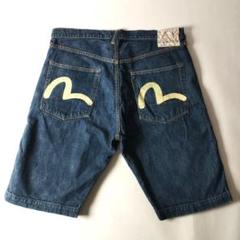 EVISU エヴィス カモメペイント デニムショーツ W34 カモメプリント レギュラーフィット デニムショーツ – EVISU