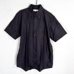 ユニクロ　黒 半袖麻トップス XL 約48cm/57cm ユニクロ 訳あり クルーネックTシャツ ユニクロU ブラック M