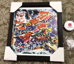 桃太郎額 色紙サイズ 棟方志功コピー画