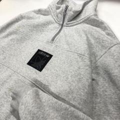 adidas アディダスオリジナルス ハーフジップ スウェット グレーM