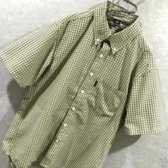 mont-bell モンベル チェック シャツ 半袖 美品 イエロー S