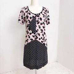 MARC BY MARC JACOBS幾何学模様 半袖Tシャツ ピンク・黒