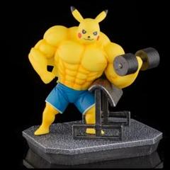 ピカチュウ マッチョ マッスル 筋トレ ジム ダンベル フィギュア