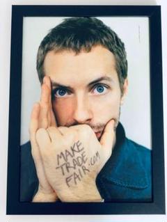 COLDPLAY クリス・マーティン 雑誌切り抜き　B5額縁付き　ポスター風
