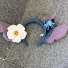 スティッチ カチューシャ 花付き