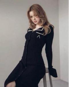 andmary mila lady like knit dress ミラレディ