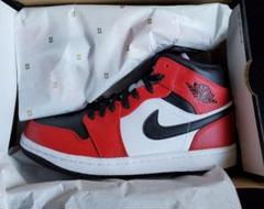 Air Jordan 1 Mid Chicago Black Toe 25.5