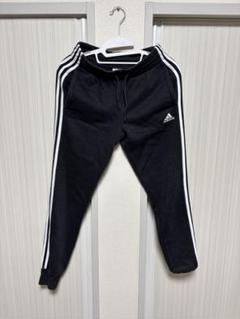 【adidas】ラインパンツ　ブラック　xs 裏起毛　スウェットパンツのサムネイル