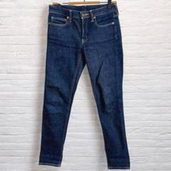 美品 無印良品 ストレッチ スキニーデニム 23 シンプル 脚長効果 着回し