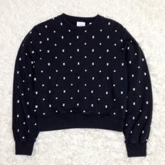 極美品 M バーバリー TBロゴ モノグラム 星 総柄 スエット 黒 164