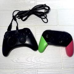 Nintendo Switch 純正プロコン スプラトゥーン2ver＆ホリコン