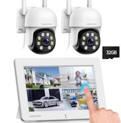 防犯カメラ2台 屋外ワイヤレス CAMCAMP IPSポータブルモニタ一 Amazon.co.jp: 【タッチスクリーン・ポータブル】防犯カメラ