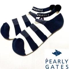 PEARLY GATES ボンボン付きアンクルソックス