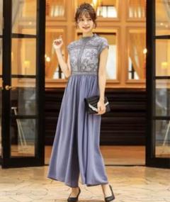 総レース結婚式ワイドパンツドレス
