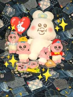 ♡美品♡んぽちゃむ＆おぱんちゅうさぎヌイグルミＳサイズ＆腕時計＆ストラップ♡