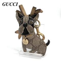 極美品 GUCCI グッチョリ レロイ フレンチブルドッグ キーチャーム GG GUCCI グッチ グッチョリ フレンチブルドッグ レロイ キーリング
