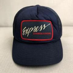 【USA古着】EXPRESS ビンテージ ワッペン メッシュキャップ ネイビー