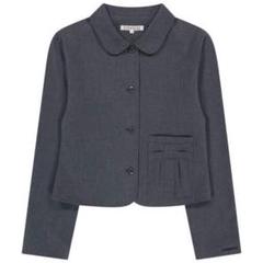 BINDING COTTON JACKET ASH BROWN - coyseio