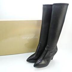 セルジオロッシ ニーハイブーツ ロングブーツ　35 ½　ブラック　黒　22.5 SERGIO ROSSI / SR KIM ロングブーツ｜ESTNATION ONLINE STORE