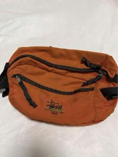 Running Man”old stussy ボックスチェックショルダーバック