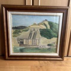 山下新太郎 「八百津発電所」 8号 油絵 油彩画 山下新太郎 「八百津発電所」 8号 油絵 油彩画 - メルカリ