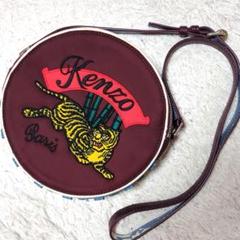 希少 KENZO ショルダーバッグ ラウンド 虎 パープル 斜め掛け レアのサムネイル