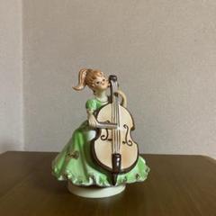 陶器製　からくり西洋人形　オルゴール付き　バイオリン Amazon | 陶器製 からくり西洋人形 オルゴール付き バイオリン